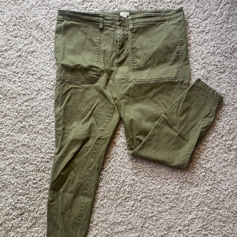 J. Crew Olive Skinny Pants
